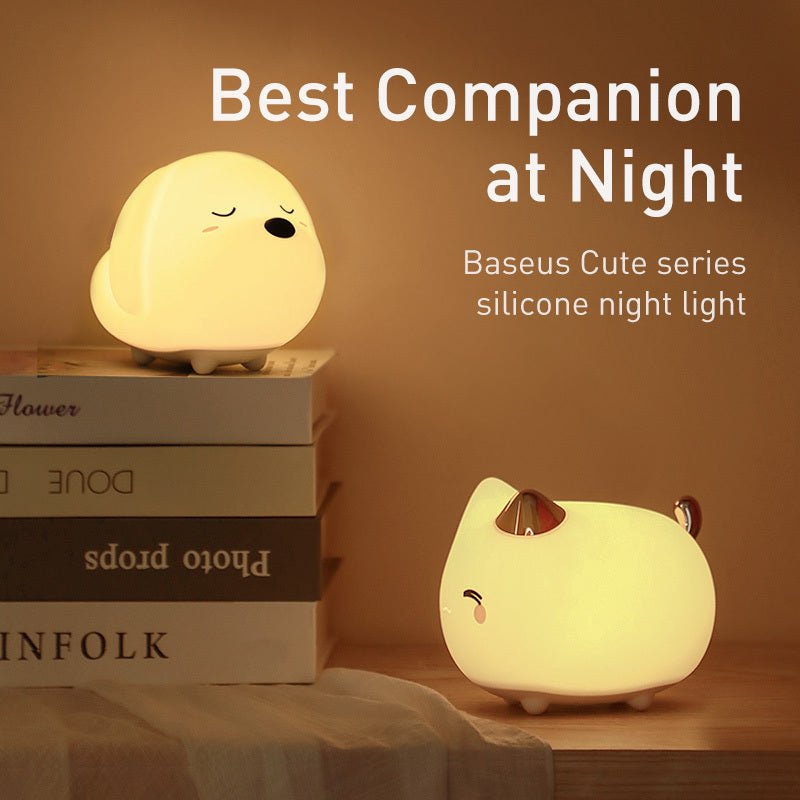 Baseus Love Cute Series LED Night Light: Adorable, Rechargeable, and Multi-Color Changing